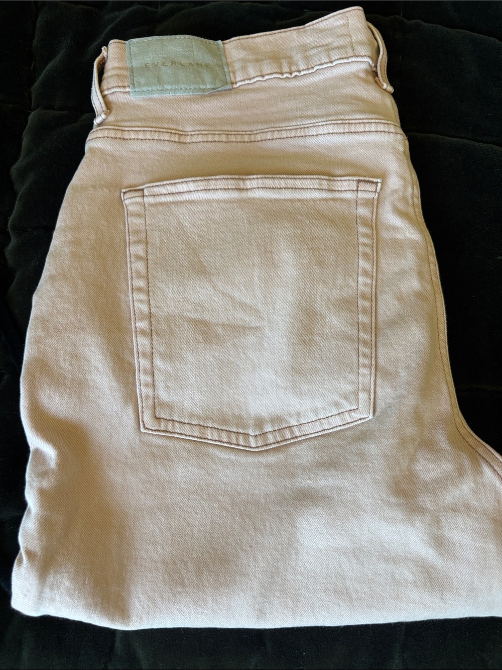 Everlane Back-Pocket Way High Slim Jeans in Light Pink-organic cotton 29 short